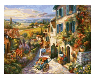 Tuscan idyll - painting by numbers