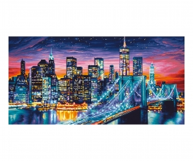 Manhattan at Night 2 - peinture par numéros