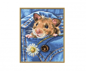 Golden hamster - peinture par numéros