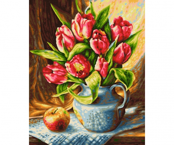 Bouquet de tulipes - peinture par numéros Bouquet de tulipes - peinture par numéros