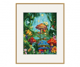 Magic mushroom village