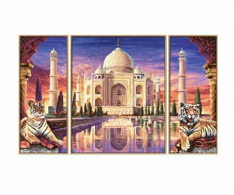 Taj Mahal Memorial Of Eternal Love Triptychon Categories Www Malennachzahlen Schipper Com