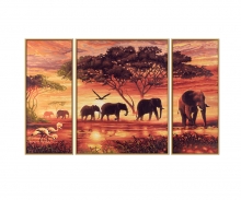 L’Afrique – Caravane d’eléphants