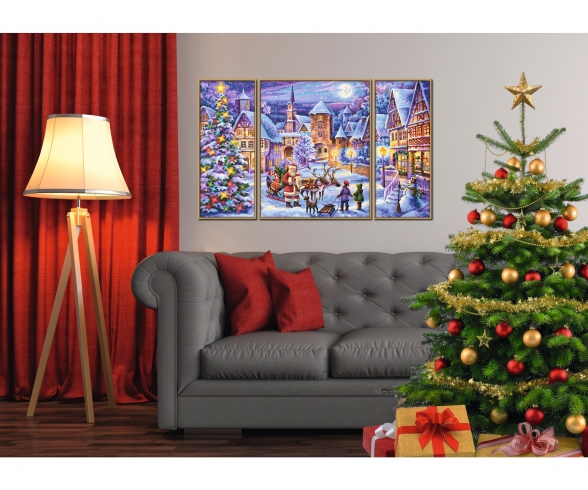 Buy White Christmas - painting by numbers online | Schipper