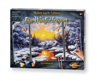 A winter dream - painting by numbers