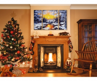 A winter dream - painting by numbers