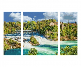 Rhine Falls Natural Spectacle - painting by numbers