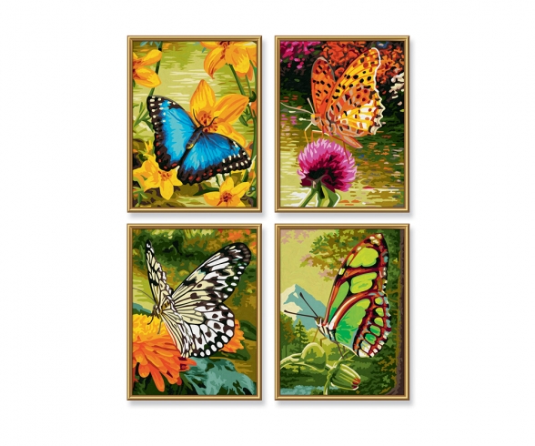 Butterflies - painting by numbers