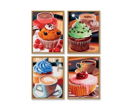 Cupcakes - painting by numbers