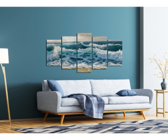 Stormy Seas - painting by numbers