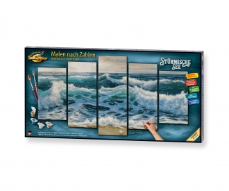 Stormy Seas - painting by numbers