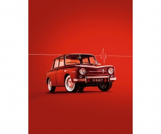 1:18 Renault 8 Major red