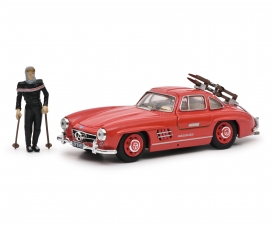 MB 300 SL red with ski 1:43