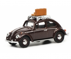 VW Käfer "Reisezeit", dunkelrot, 1:64