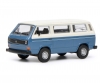 VW T3 Bus, blau weiß, 1:64