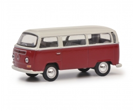 VW T2 Bus rot/weiß 1:64