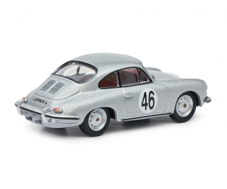 Porsche 356 Coupé silver 1:64