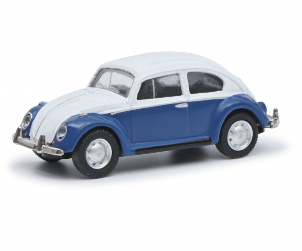 VW Beetle blue/white 1:87