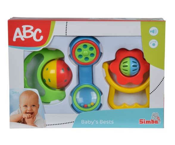 Simba ABC Krabbelrolle Rassel Babyspielzeug 