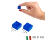 Blox - 100 4er Bausteine blau - kompatibel mit bekannten Spielsteinen