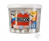 Blox 100 white 4 pins Bricks in Box