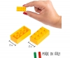 Blox - 1000 4er Bausteine gelb - kompatibel mit bekannten Spielsteinen