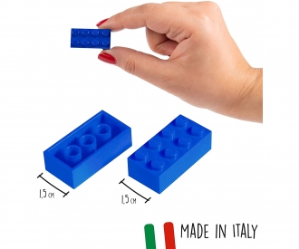 Blox - 1000 4er Bausteine blau - kompatibel mit bekannten Spielsteinen