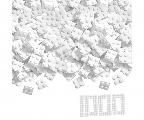 Blox 1000 white 4 pin Bricks loose