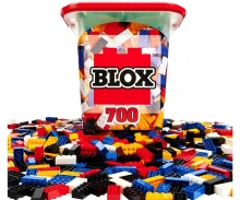 Blox - 700 Bausteine bunt - incl. Box - kompatibel mit bekannten Spielsteinen