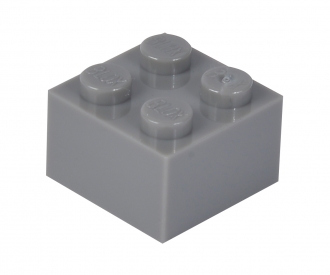 Blox - 100 4er Bausteine grau - kompatibel mit bekannten Spielsteinen