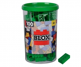Blox - 100 8er Bausteine grün - kompatibel mit bekannten Spielsteinen