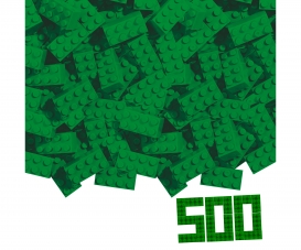 Blox 500 green 8 pin Bricks loose