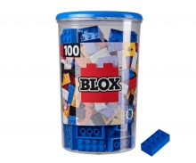 Blox - 100 8er Bausteine blau - kompatibel mit bekannten Spielsteinen