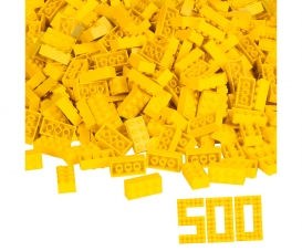 Blox - 500 8er Bausteine gelb - kompatibel mit bekannten Spielsteinen