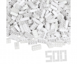 Blox - 500 8er Bausteine weiß - kompatibel mit bekannten Spielsteinen