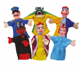 Guignols - Set De 6 Marionettes