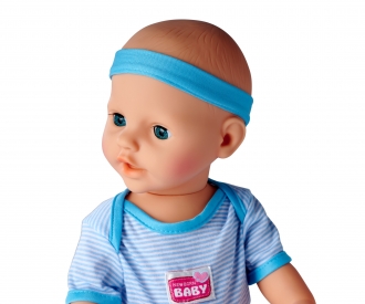 New Born Baby Babypuppe, Blaues Zubehör
