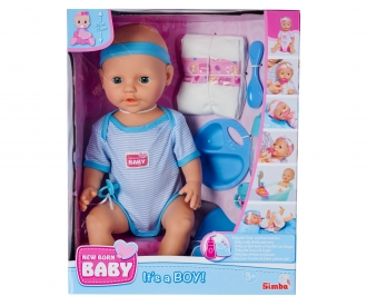 New Born Baby Babypuppe, Blaues Zubehör