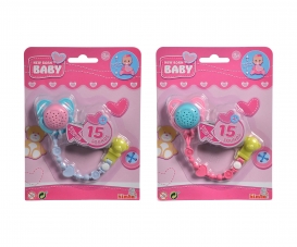 New Born Baby Pacifier Set with Function, 2-ass.