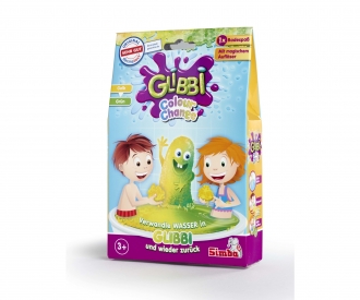 SIMBA Badezusatz Glibbi Glitter 2er Pack Badewannenspielzeug Verwandle Wasser 