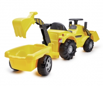Ecoiffier Porteur tracto pelle avec remorque