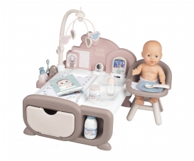Smoby Baby Nurse Cocoon Puppen-Spielzimmer 3-in-1 mit Puppe