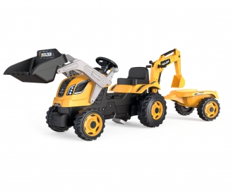 Smoby Tracteur Builder Max + remorque