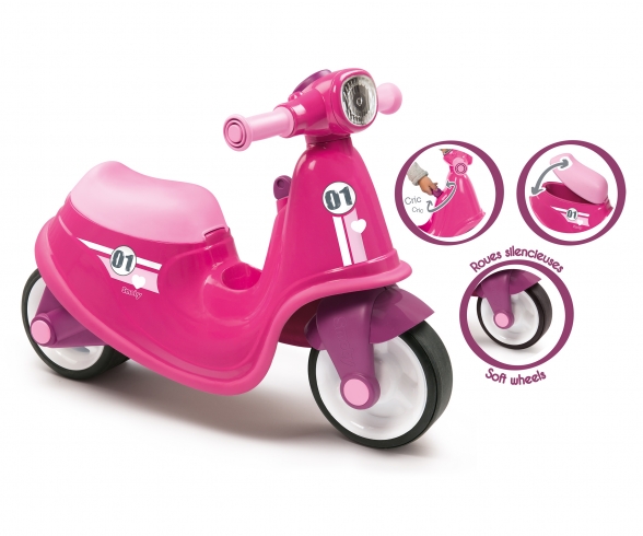 Smoby Scooter Laufrad Pink