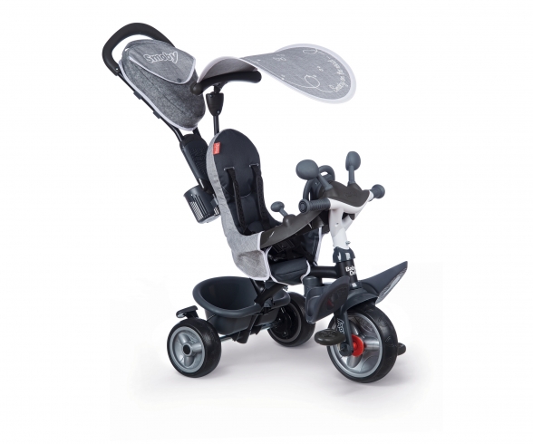 Smoby Tricycle Baby Driver Plus Grey