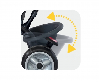 Smoby Tricycle Baby Driver Plus Grey