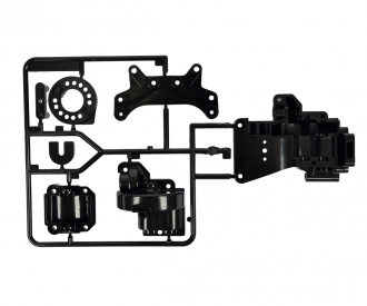 B-Parts Gearbox rear Black TA-01/TA-02