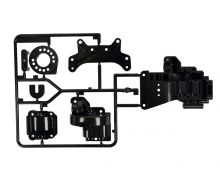 TA-01/TA-02 B-Parts Gearbox rear Black
