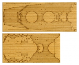 1:350 Yamato Holz-Deck Dekor