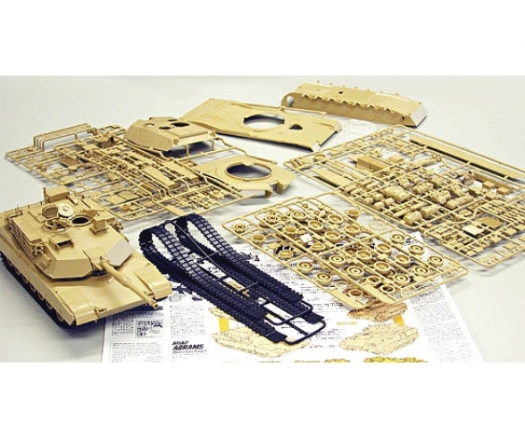 Tamiya 300035269 1:35 US Vechttank M1A2 Abrams Iraqi Freedom 2 Getrouwe Replica Plastic Bouwpakket Knutselen Modelbouwpakket Monteren Ongelakt